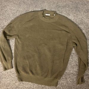 3sixteen Green Pima Cotton Crewneck Knit Sweater *LIKE NEW*